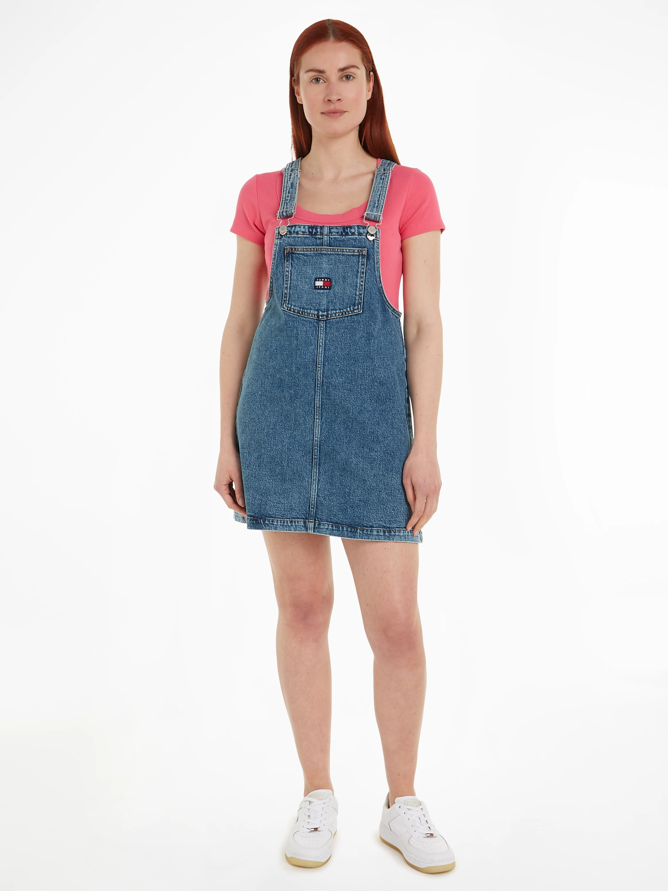 Tommy Jeans Jeanskleid PINAFORE DRESS CG4136 mit verstellbaren Schulterträg günstig online kaufen