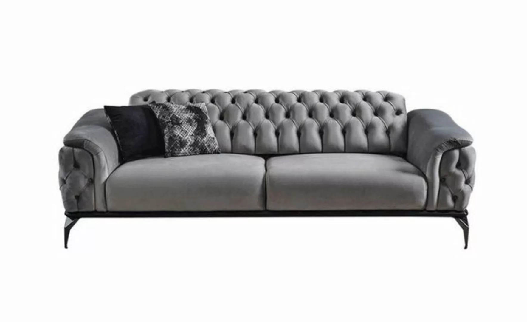 Xlmoebel 3-Sitzer Hochwertiges 3-Sitzer Designer-Sofa Chesterfield-Stil Pol günstig online kaufen