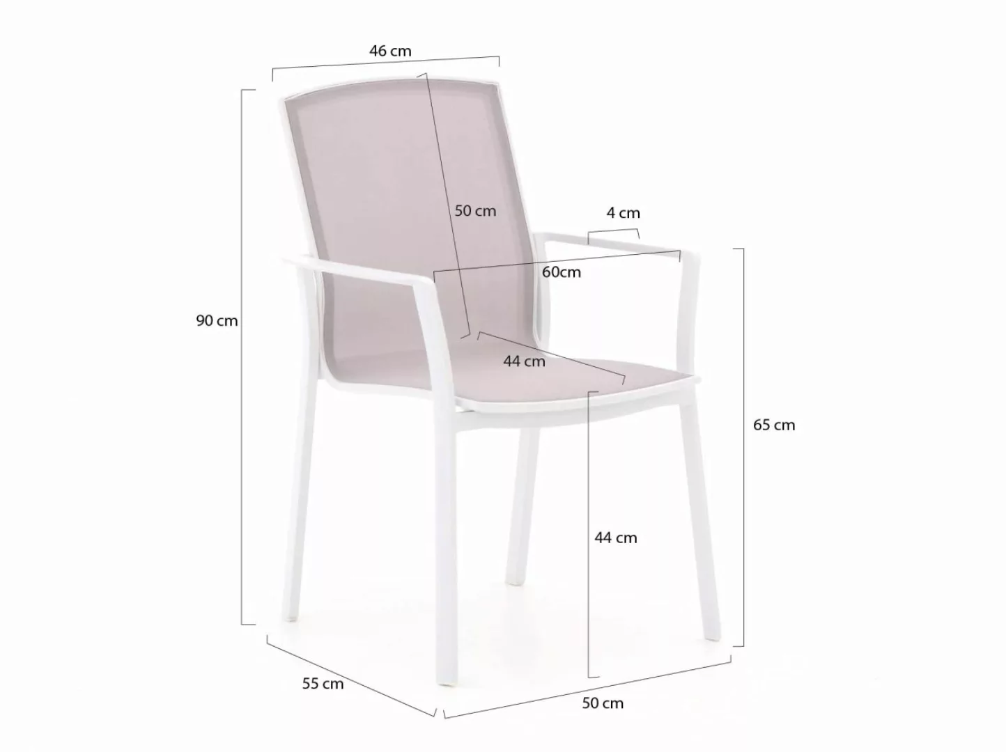 Bellagio Dranera/Ferrone ø 150cm dining tuinset 6-delig stapelbaar günstig online kaufen