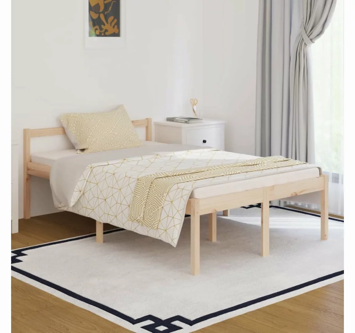 furnicato Bett Seniorenbett 120x190 cm Massivholz Kiefer günstig online kaufen