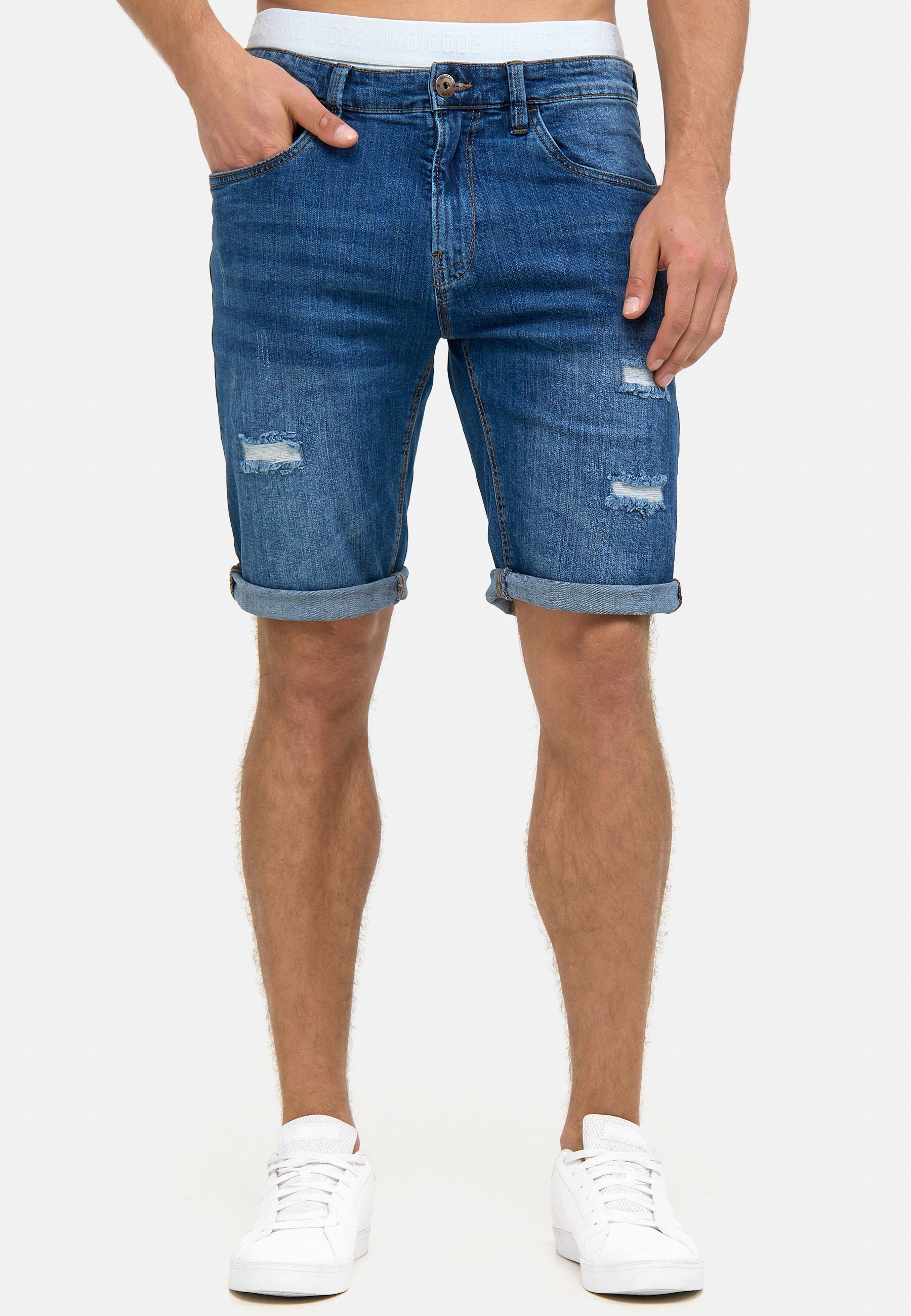 Indicode Jeansshorts Caden mit 5 Taschen, günstig online kaufen