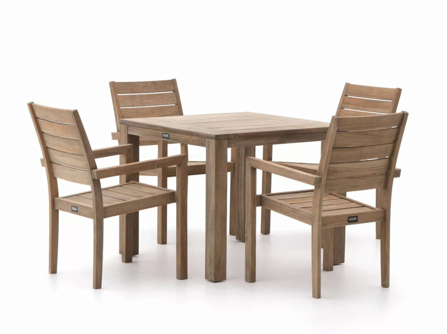 ROUGH-S Gartenmöbel-Set 90 cm 5-teilig stapelbar günstig online kaufen