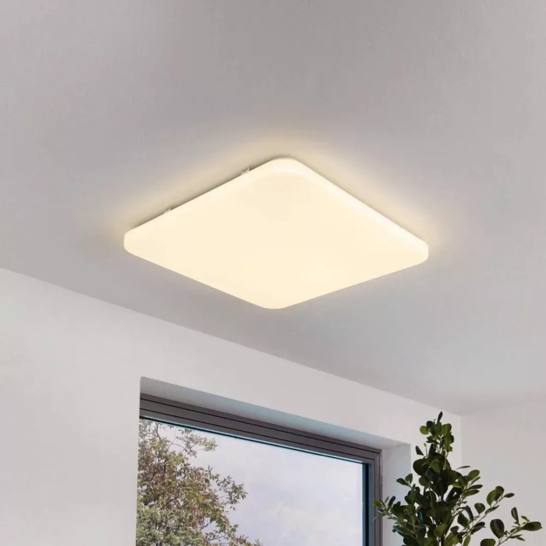 LED Deckenleuchte Frania in Weiß 50W 5900lm eckig günstig online kaufen