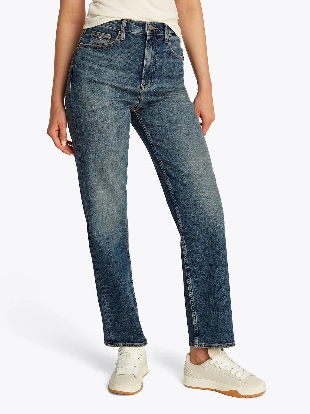 Tommy Jeans Straight-Jeans "Layla High Rise Slim Straight", in Knöchellänge günstig online kaufen