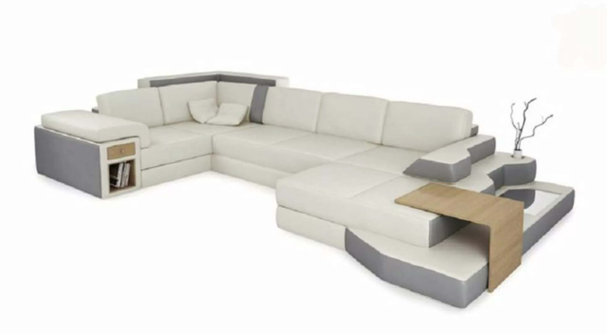 JVmoebel Ecksofa Design Sofa U Form Leder Wohnlandschaft Couch Polster Sitz günstig online kaufen