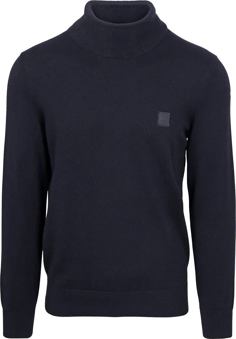 BOSS Rollkragenpullover Akiro Navy - Größe L günstig online kaufen