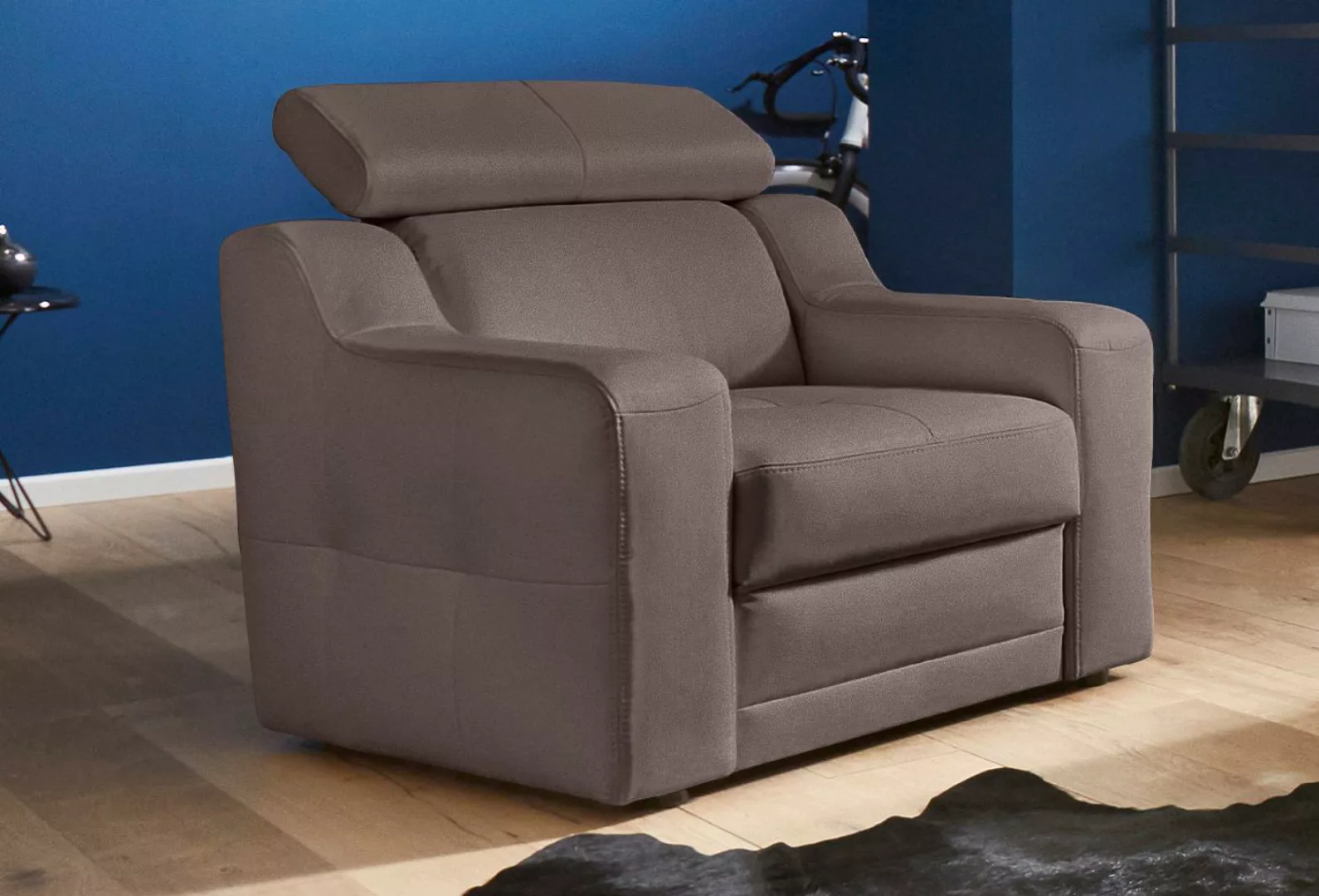 exxpo - sofa fashion Sessel »Lotos, Loungesessel«, mit Kopf- bzw. Rückentei günstig online kaufen