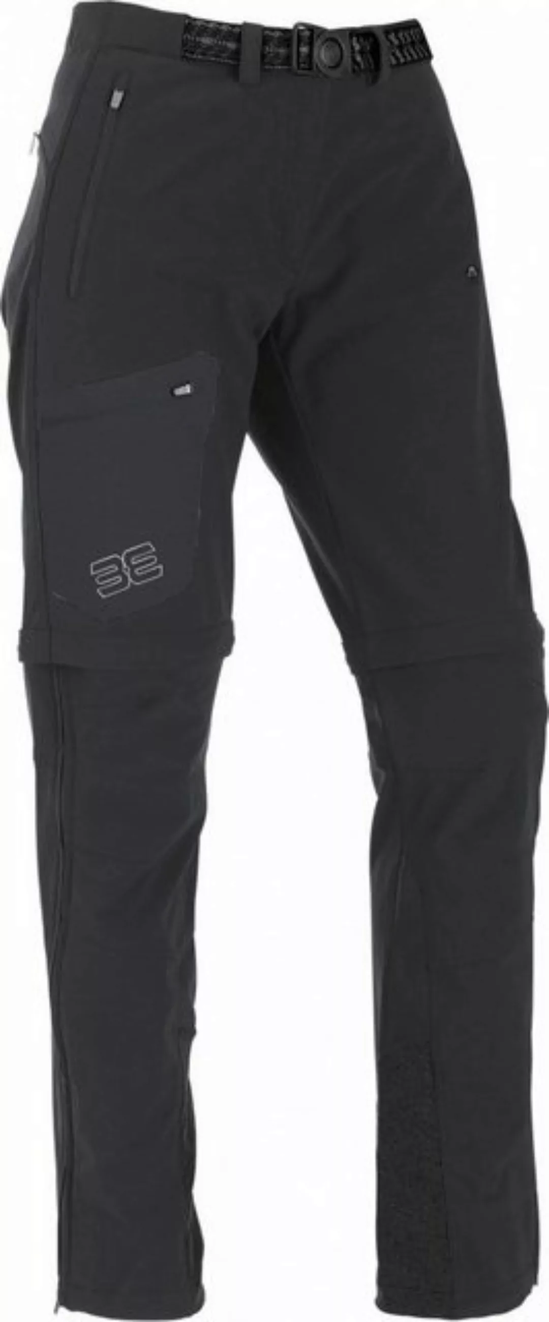 Maul Trekkinghose Oakville-T-Zipp off Hose elast Damen schwarz/grau günstig online kaufen