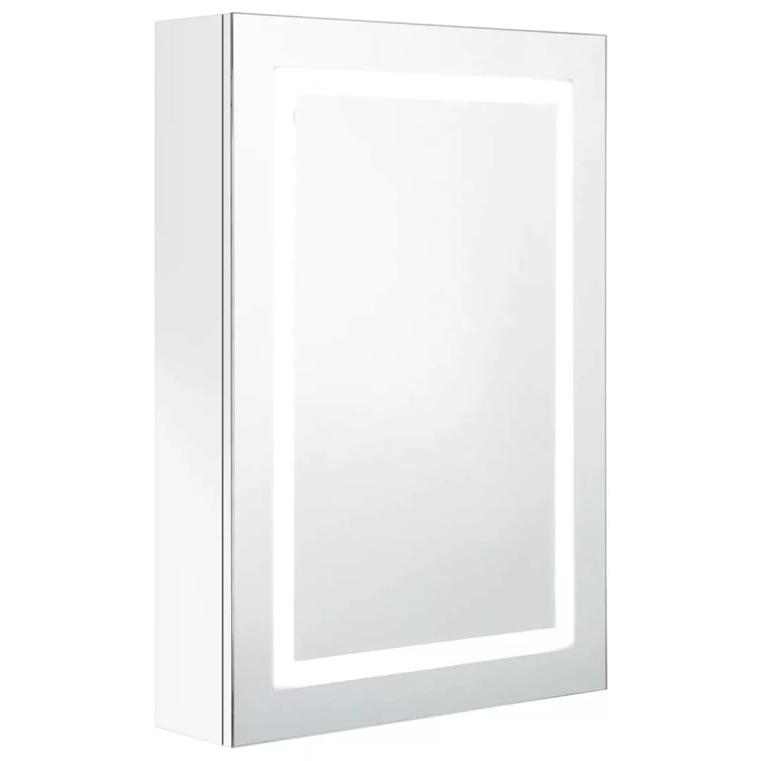 Led-bad-spiegelschrank Glänzendes Weiß 50x13x70 Cm günstig online kaufen