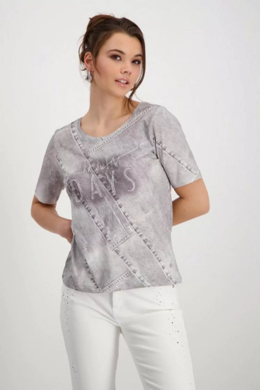 Monari T-Shirt T-Shirt, coconut gemustert günstig online kaufen