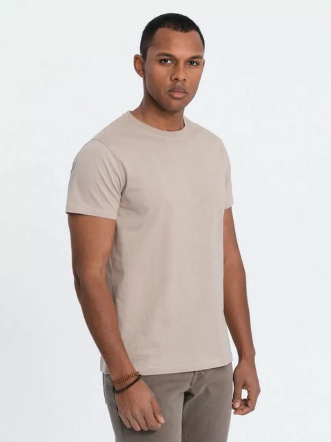 OMBRE T-Shirt Klassisches Herren-T-Shirt aus Baumwolle BASIC günstig online kaufen