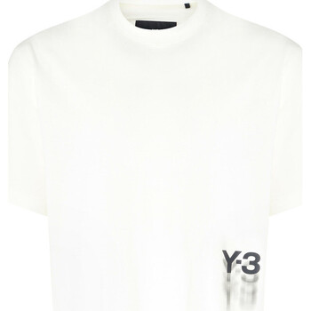 Y-3  T-Shirts & Poloshirts T-Shirt weiß mit grafischem Logo günstig online kaufen