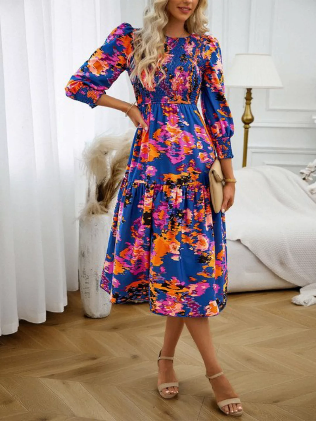 ZWY Dirndl Langes Herbstkleid für den Außenhandel für Damen günstig online kaufen