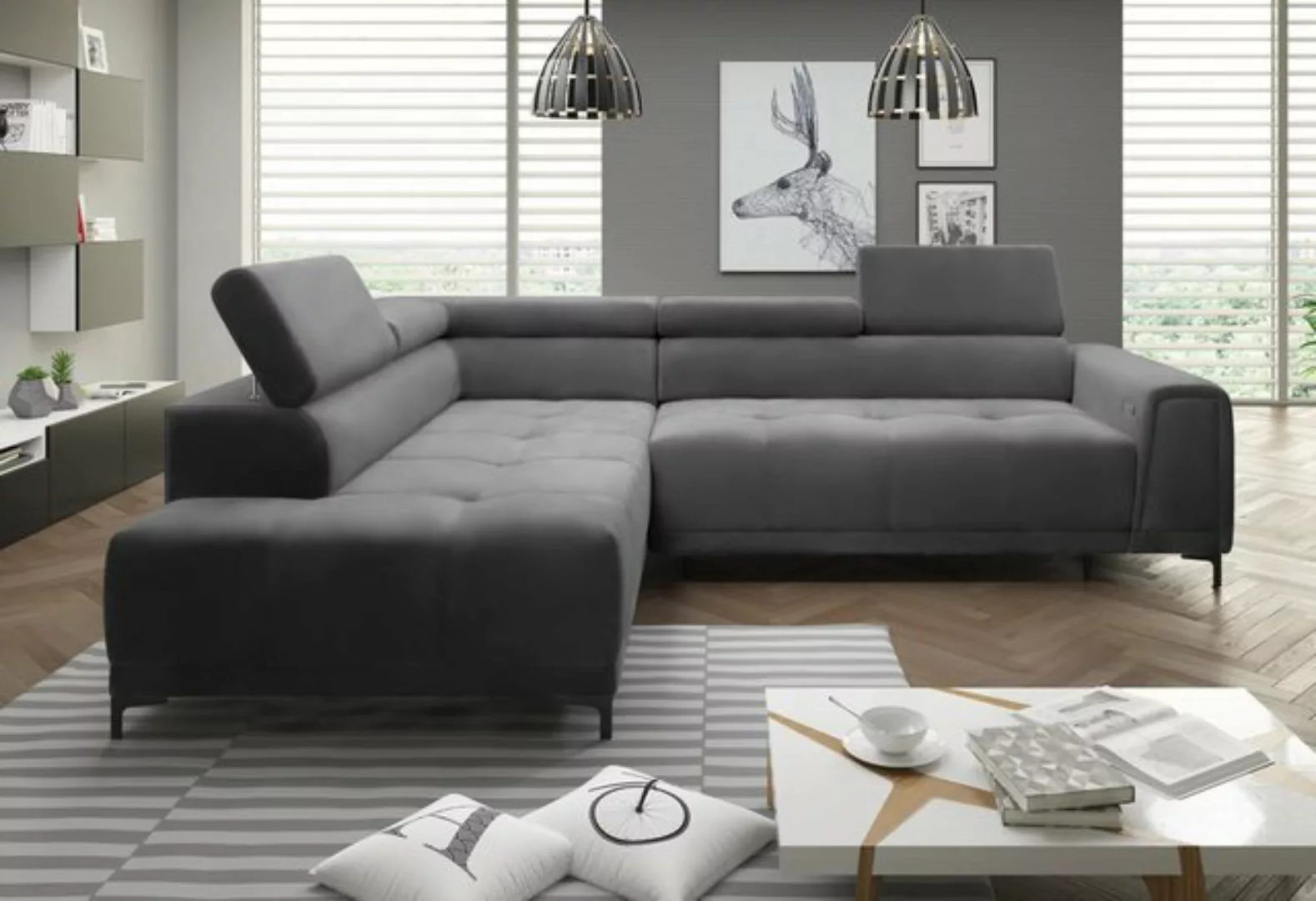 99rooms Ecksofa Volter, L-Form, Eckcouch, Ottomane links oder rechts bestel günstig online kaufen