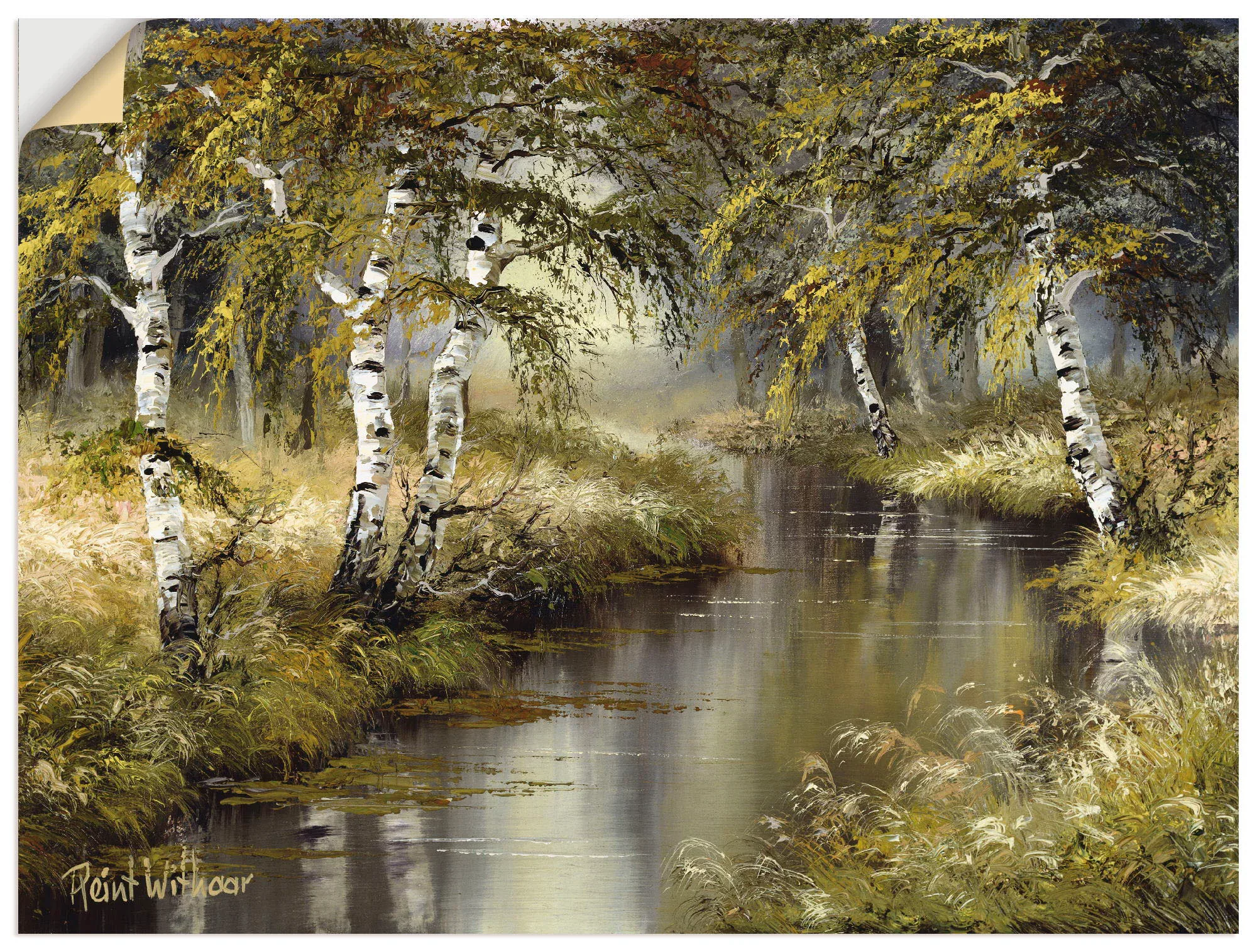 Artland Wandbild "Kanal tief im Wald", Wald, (1 St.) günstig online kaufen