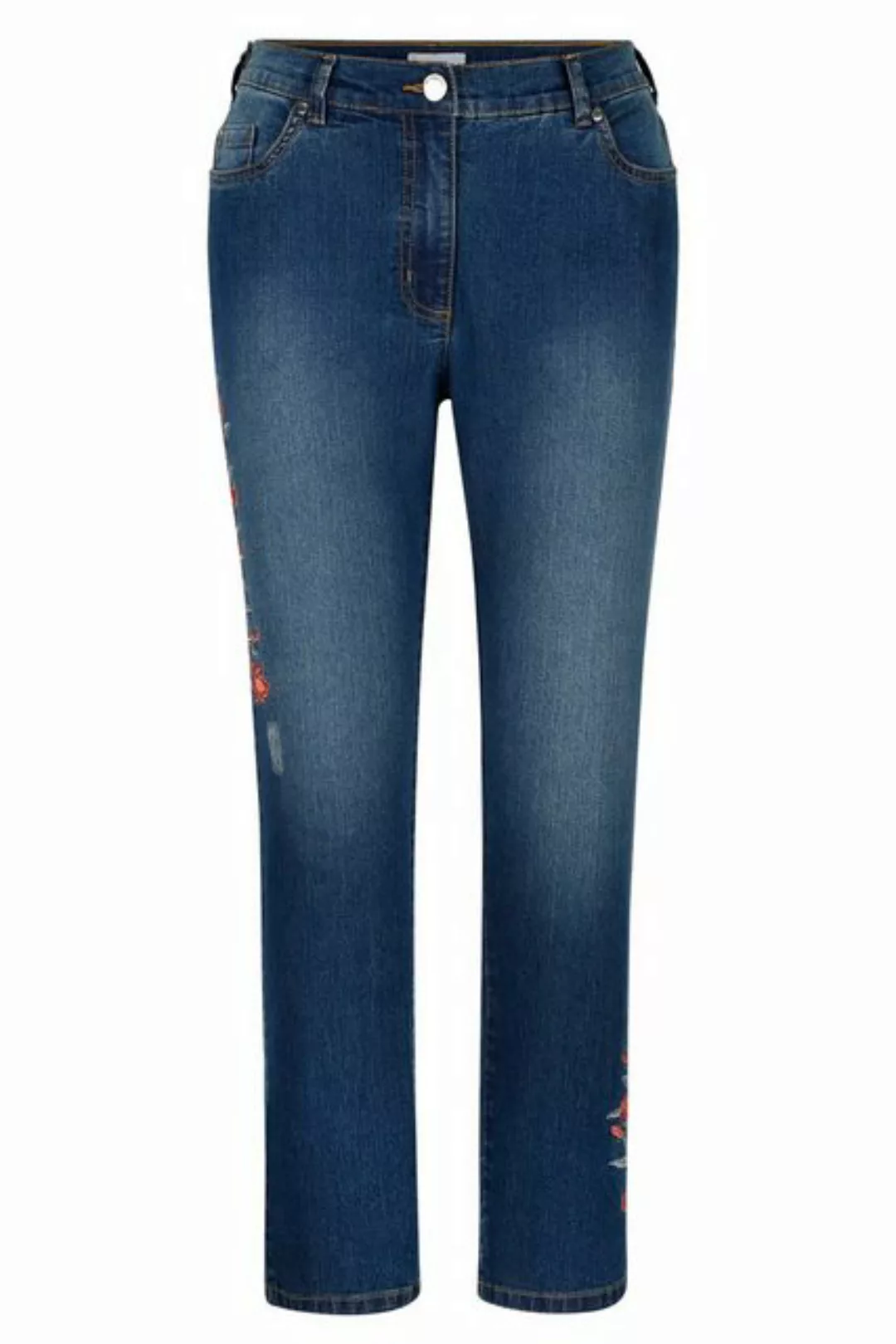 MIAMODA Regular-fit-Jeans Jeans Stickerei 5-Pocket günstig online kaufen