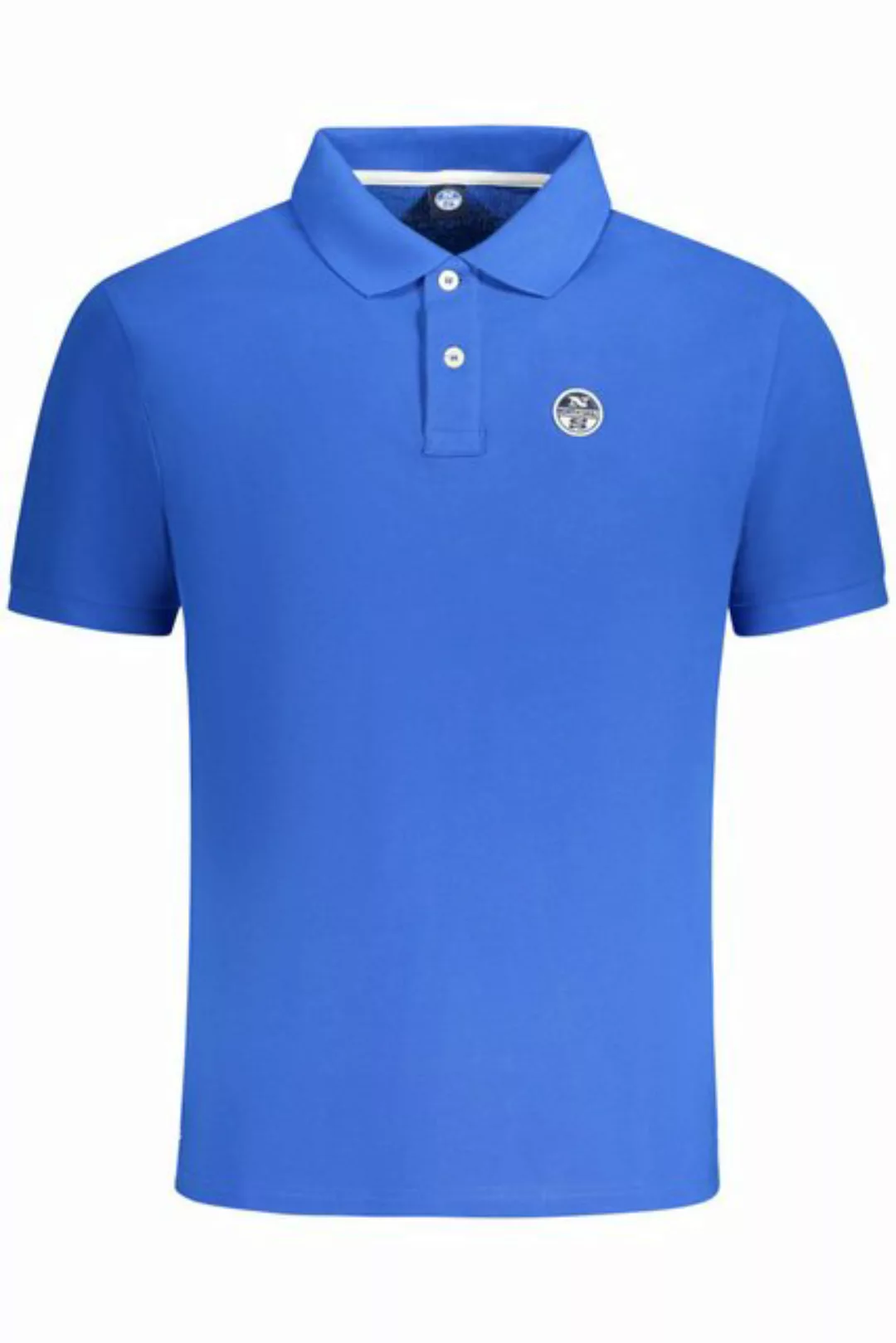 North Sails Poloshirt Blaues Herren Poloshirt mit Logo & Applikation – günstig online kaufen