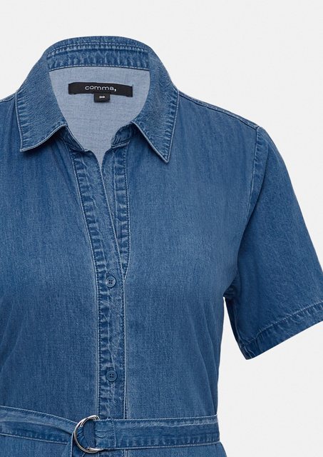 Comma Maxikleid Tailliertes Midikleid aus Denim günstig online kaufen