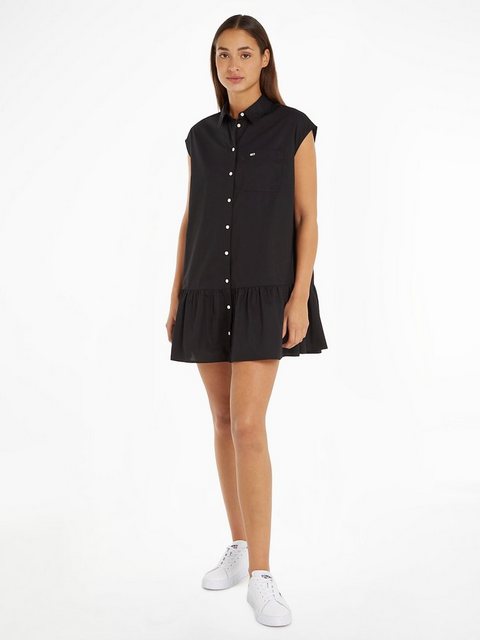 Tommy Jeans Shirtkleid TJW SS BADGE SHIRT DRESS mit Tommy Jeans Logopatch günstig online kaufen