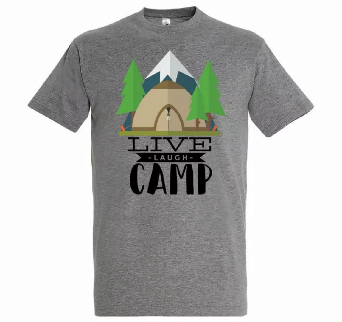 Youth Designz T-Shirt Live Laugh Camp Herren T-Shirt mit Trendigem Frontdru günstig online kaufen