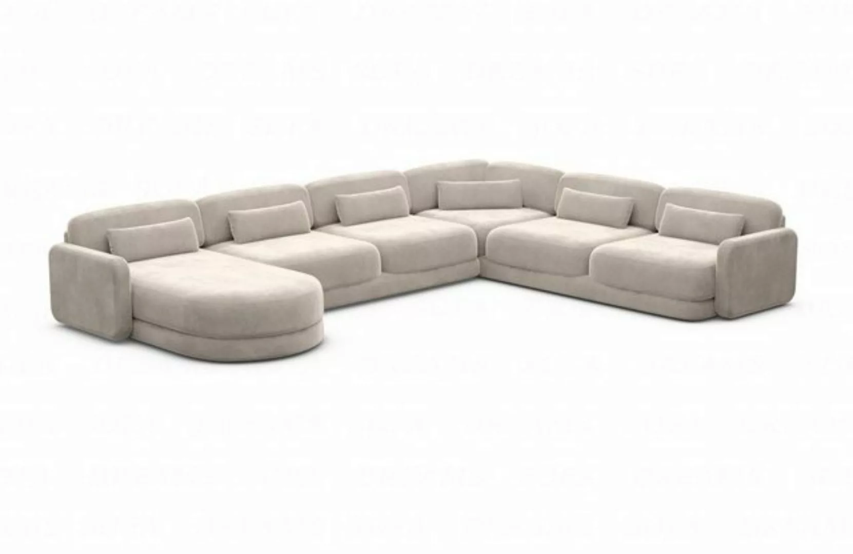 Sofa Dreams Wohnlandschaft Stoff Polstersofa Luxus Couch Stoffsofa Valencia günstig online kaufen