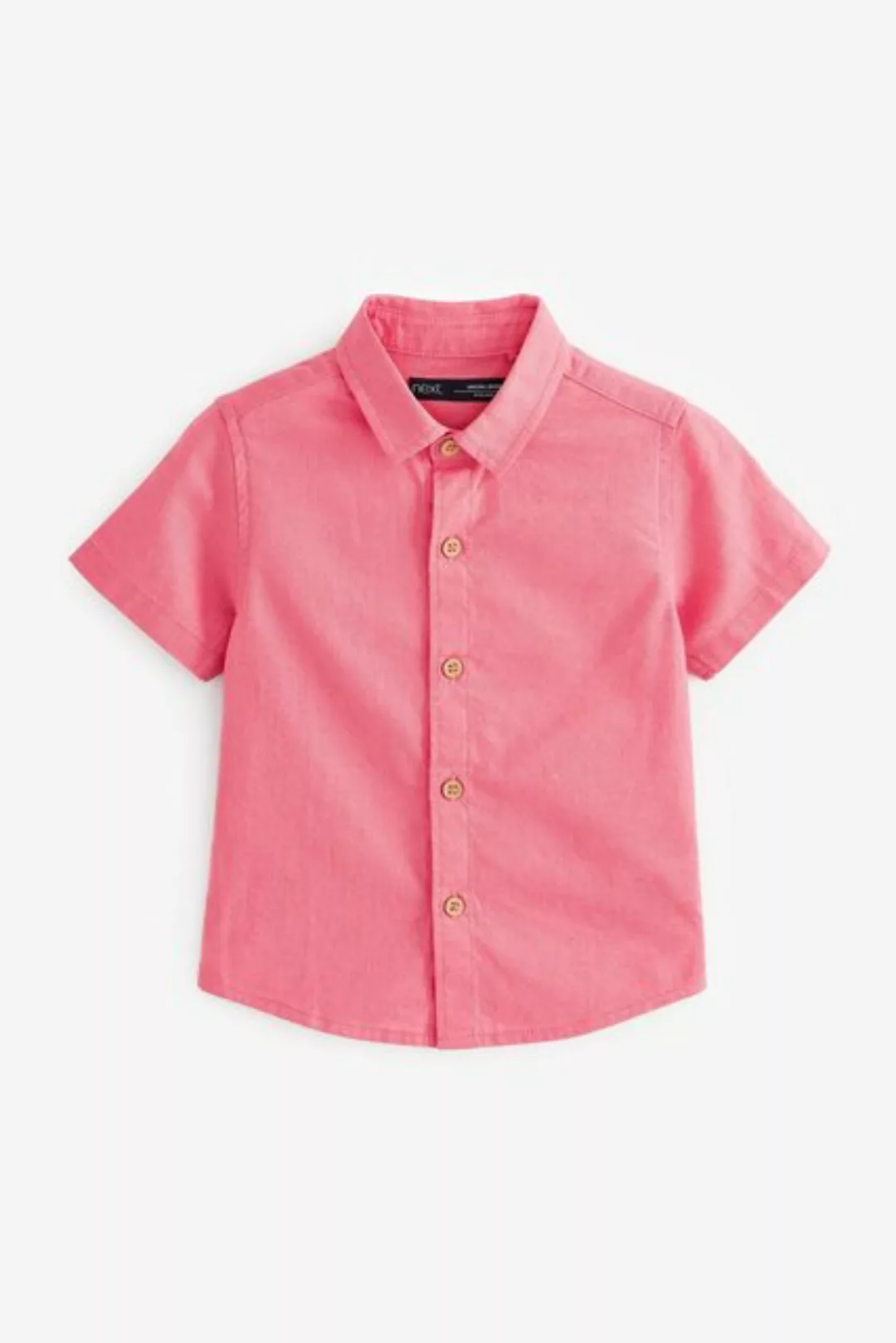 Next Kurzarmhemd Kurzarmhemd aus Baumwolle und Leinen (1-tlg) günstig online kaufen
