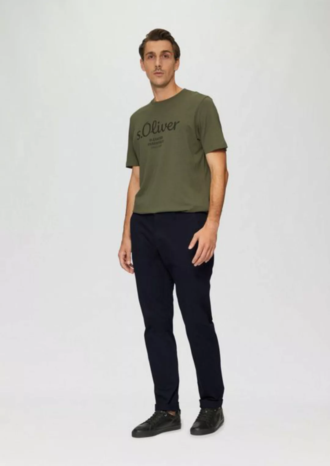 s.Oliver Stoffhose Slim: Elastische Hose aus Baumwollmix Waschung günstig online kaufen