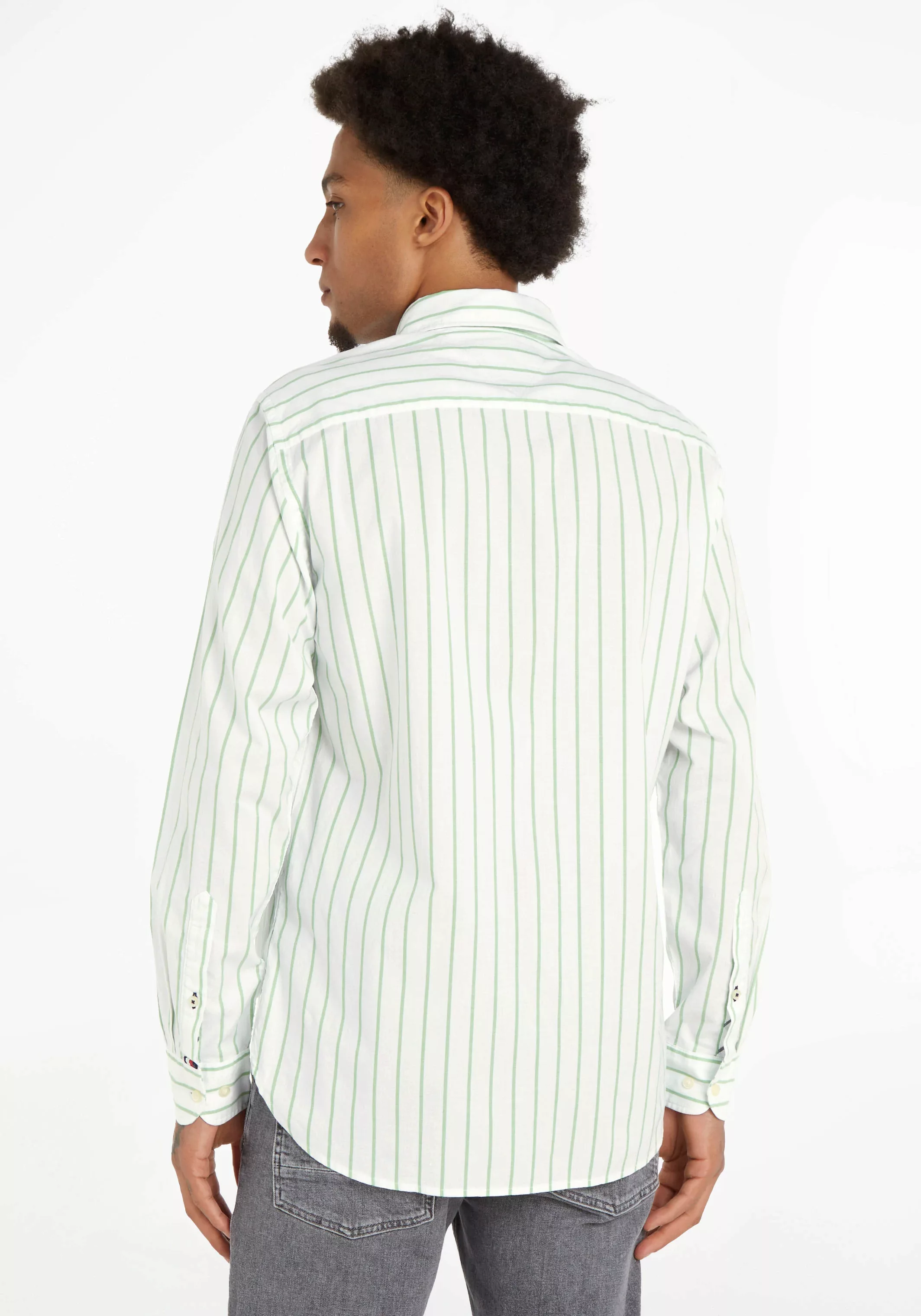 Tommy Hilfiger Langarmhemd "NATURAL SOFT STRIPE RF SHIRT", in gestreifter O günstig online kaufen