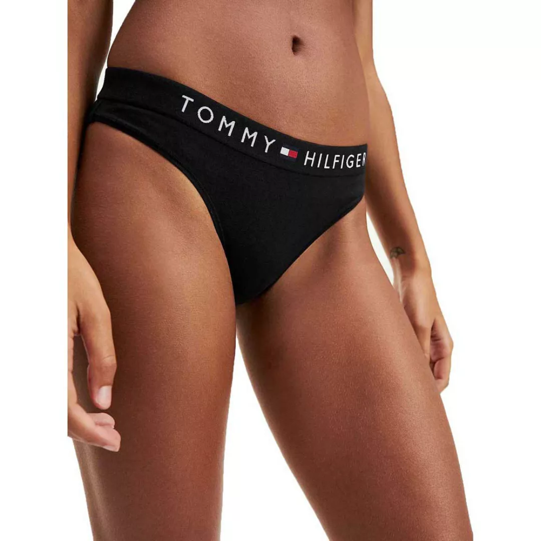 Tommy Hilfiger Underwear Logo Waistband Knickers Slip L Black günstig online kaufen