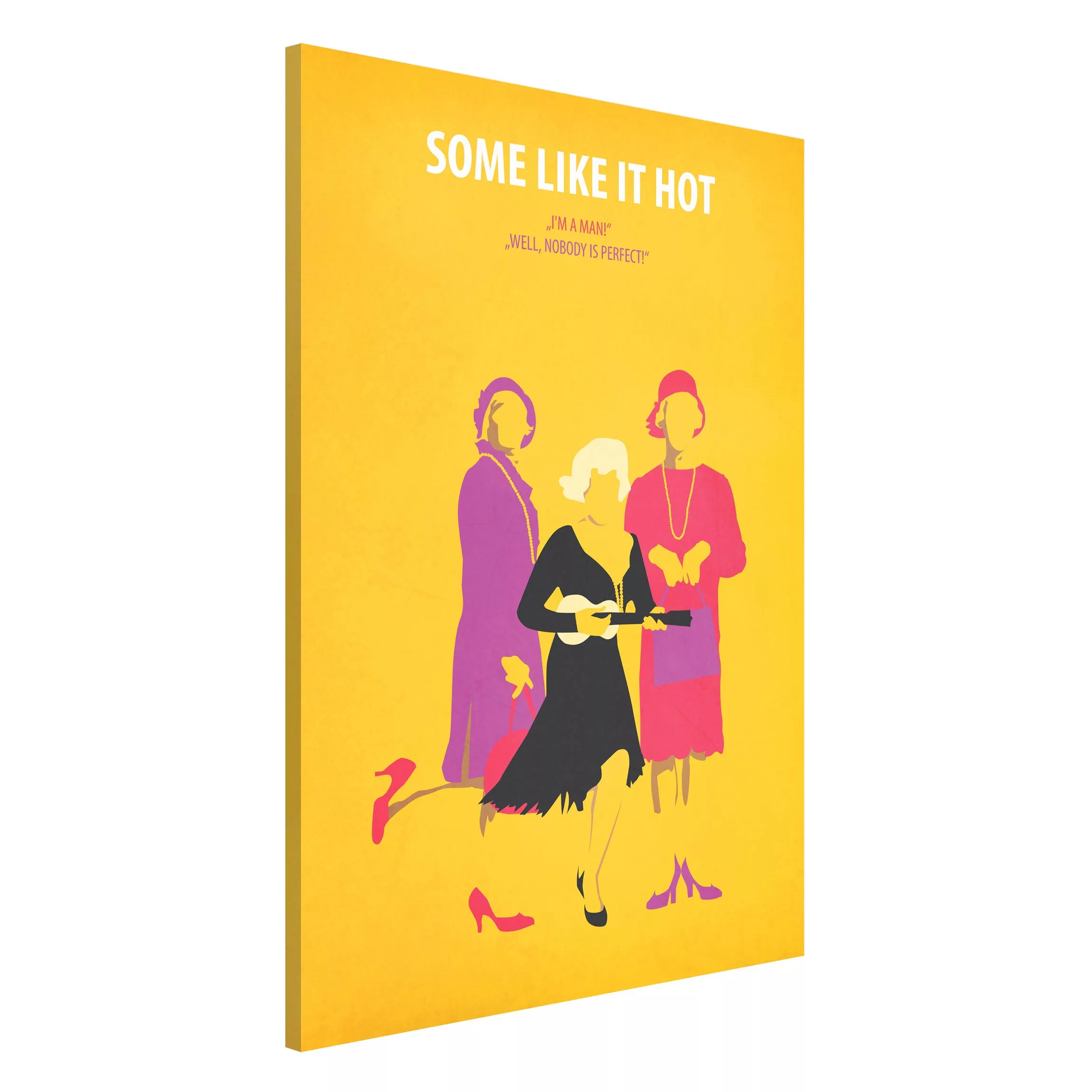 Magnettafel Kunstdruck - Hochformat 2:3 Filmposter Some like it hot günstig online kaufen