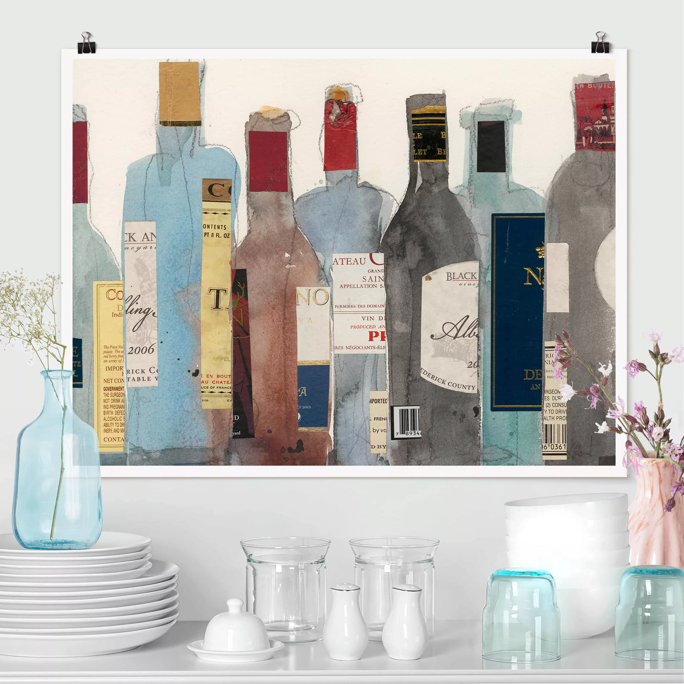 Poster Kunstdruck - Querformat Wein & Spirituosen II günstig online kaufen