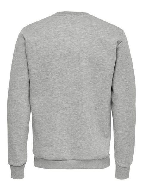 ONLY & SONS Sweatshirt Basic Sweatshirt Langarm Pullover ohne Kapuze ONSCER günstig online kaufen