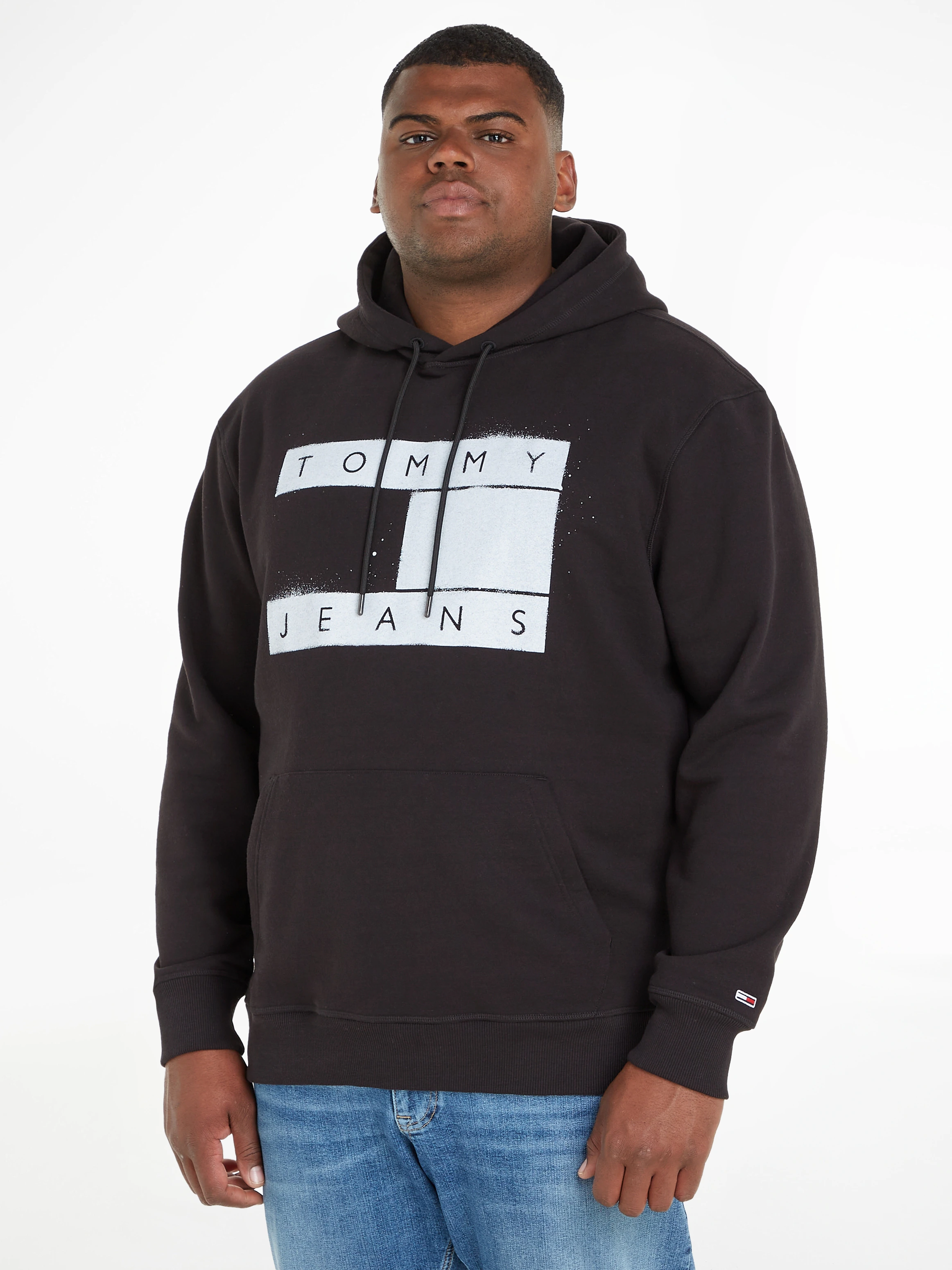 Tommy Jeans Plus Hoodie "TJM PLUS RLX FLAG SPRAY HOODIE" günstig online kaufen