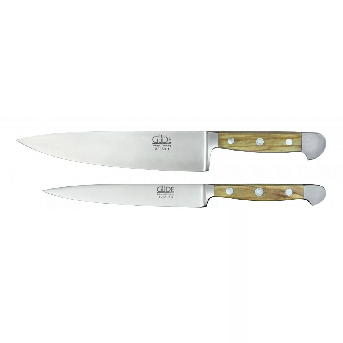 Güde Alpha Olive 2-teiliges Messerset mit Kochmesser 21 cm & Zubereitungsme günstig online kaufen
