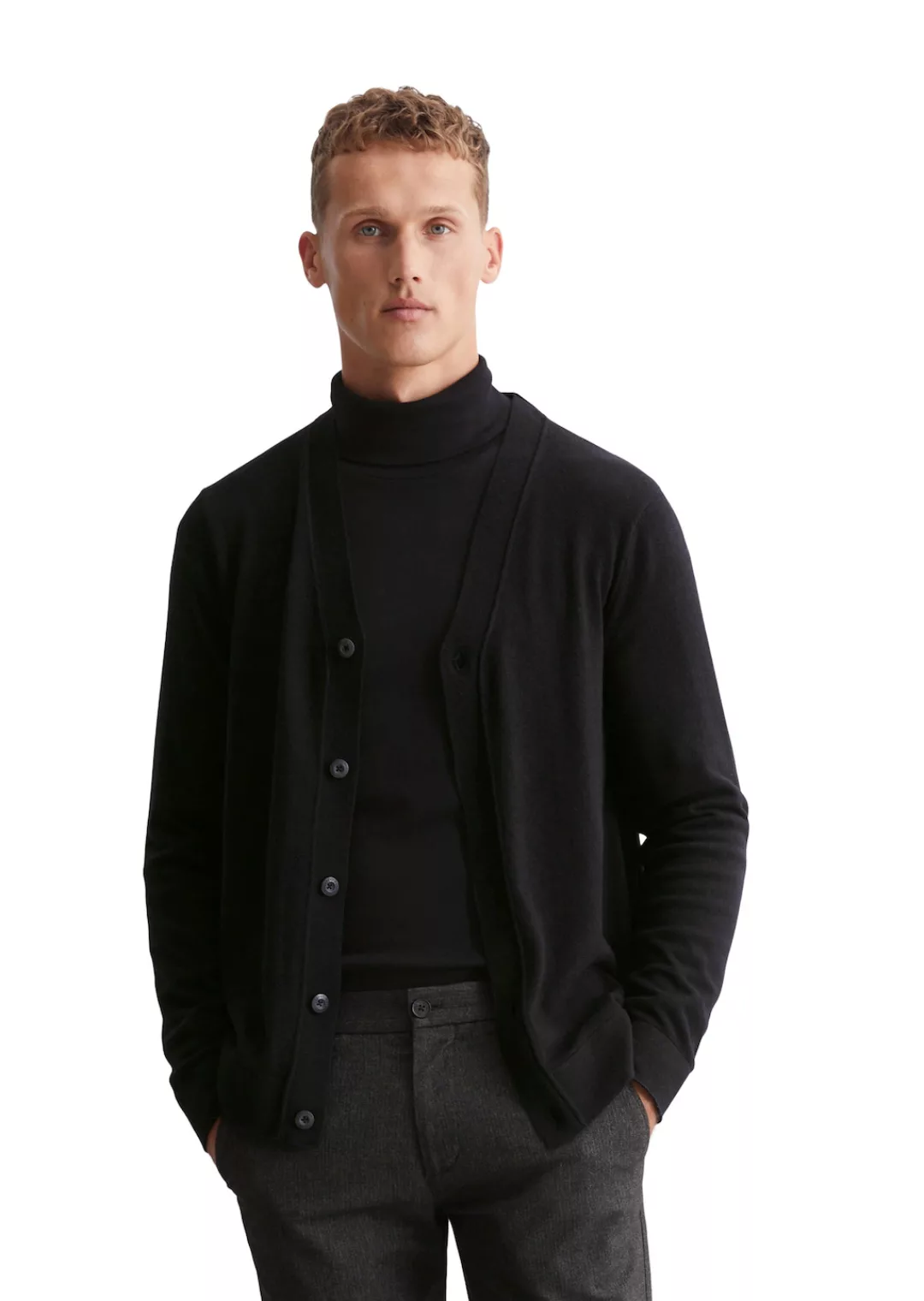 Marc OPolo Cardigan "aus Bio-Baumwoll-Wolle-Mix" günstig online kaufen