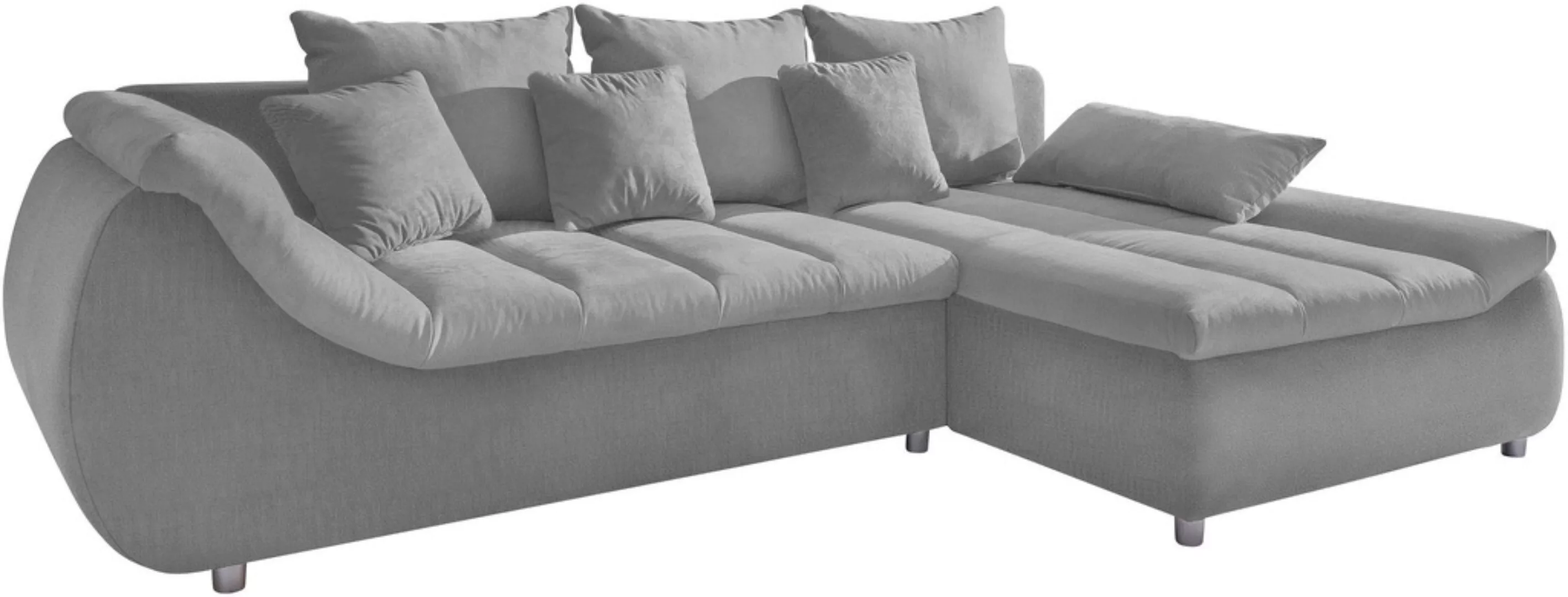 INOSIGN Ecksofa »Imola elegant und bequem, aktuelle Steppung im Sitz, L-For günstig online kaufen