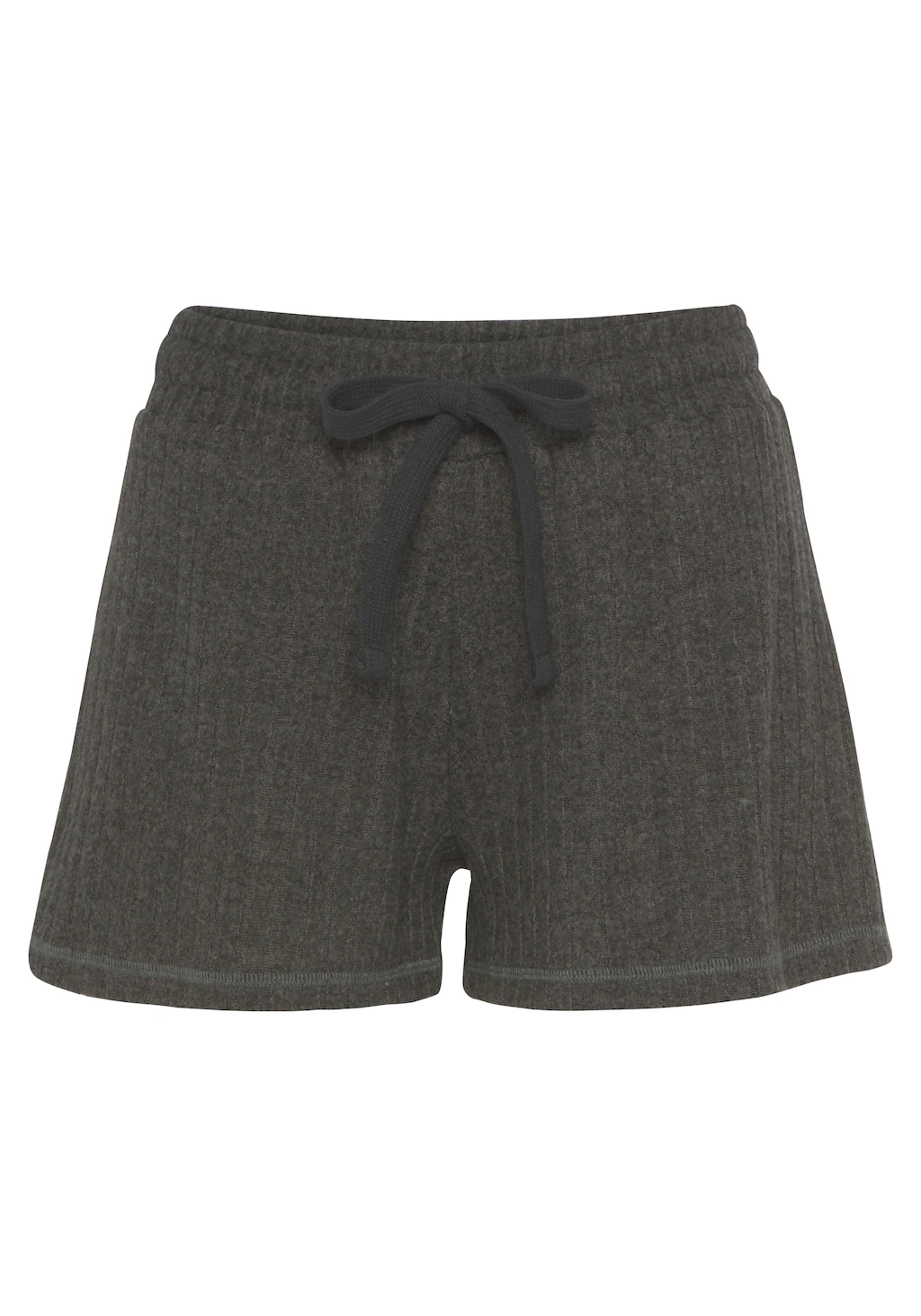 LASCANA Shorts, Lounge-/ Strickshorts meliert mit Bindeband, Loungewear günstig online kaufen