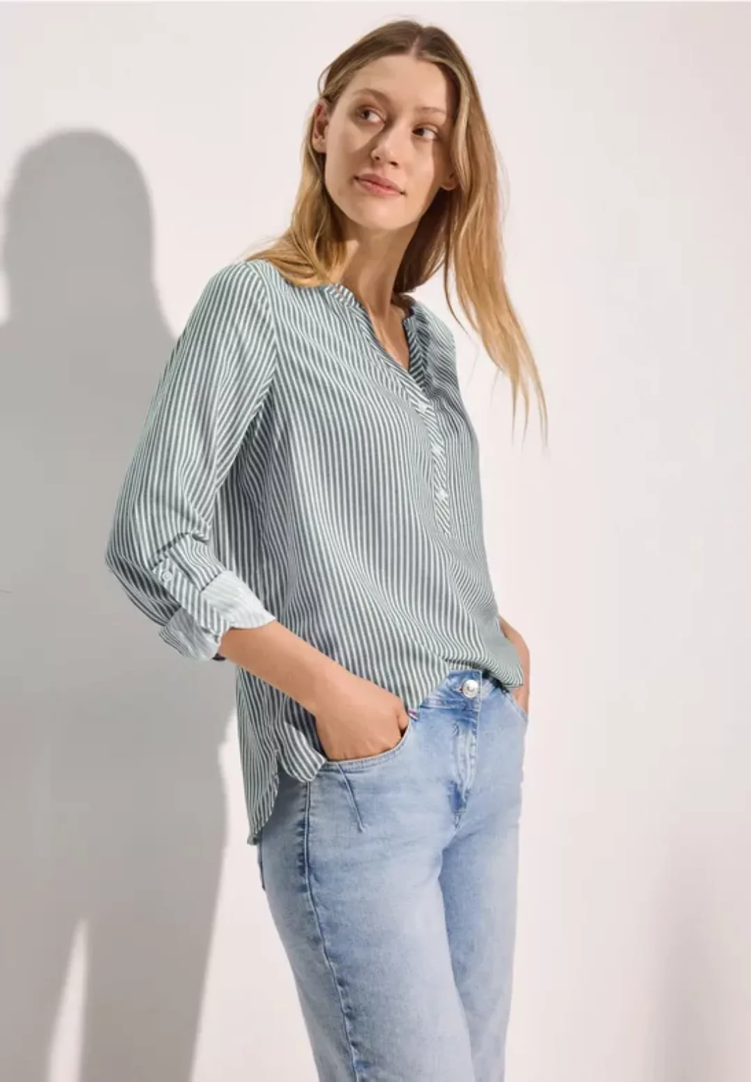 Gestreifte Basic Bluse günstig online kaufen