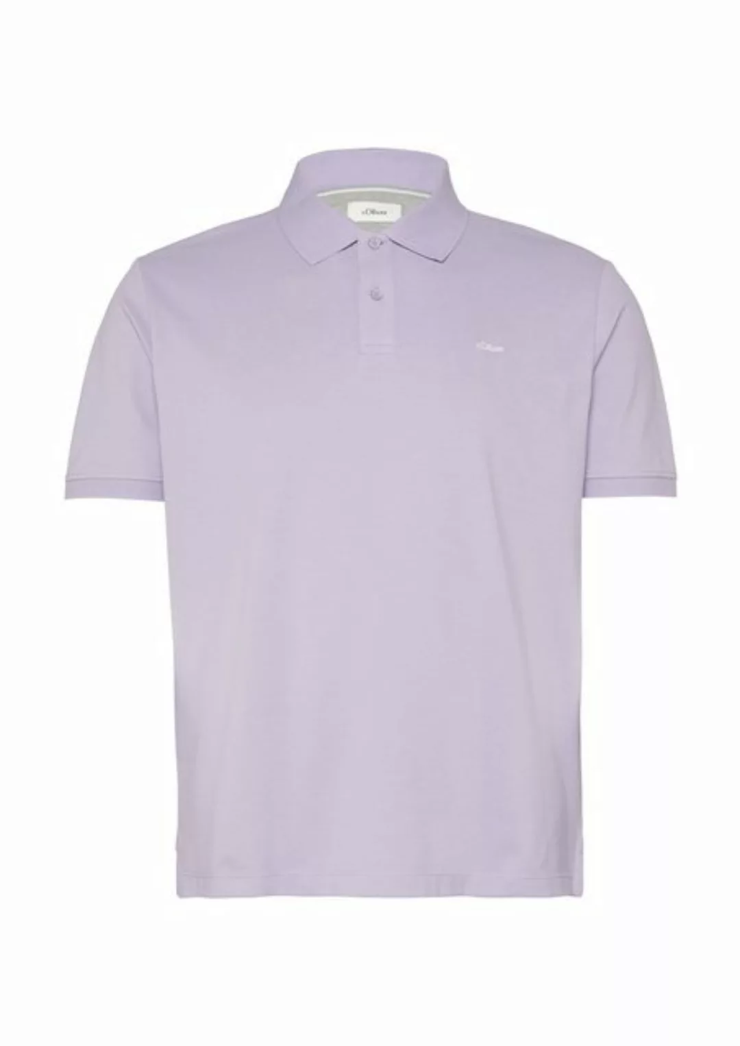 s.Oliver Kurzarmshirt Poloshirt aus Baumwollpiqué Stickerei günstig online kaufen