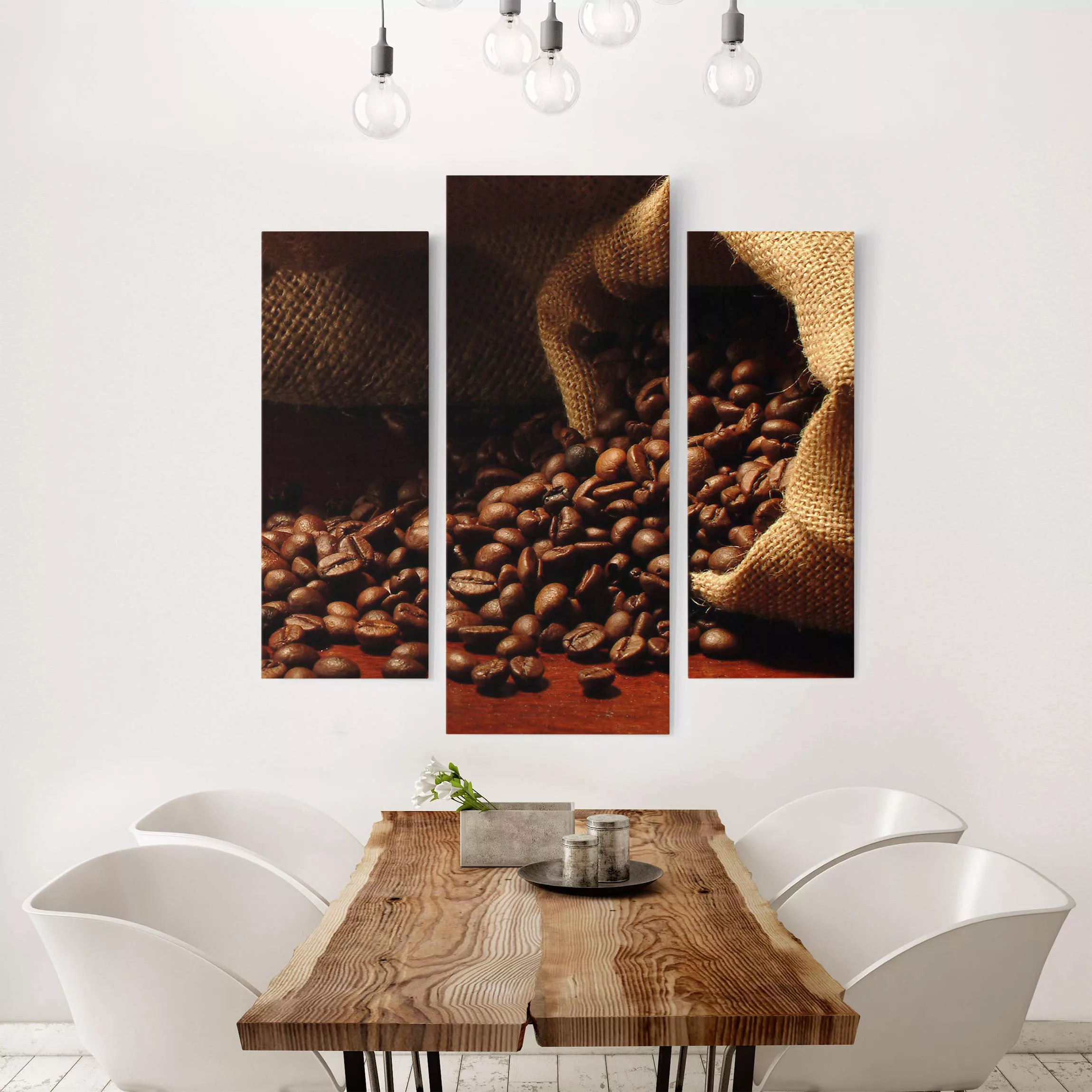 3-teiliges Leinwandbild Küche - Querformat Dulcet Coffee günstig online kaufen