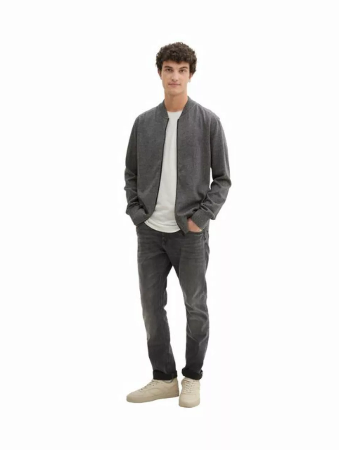 TOM TAILOR Denim Strickjacke mit Reißverschluss günstig online kaufen