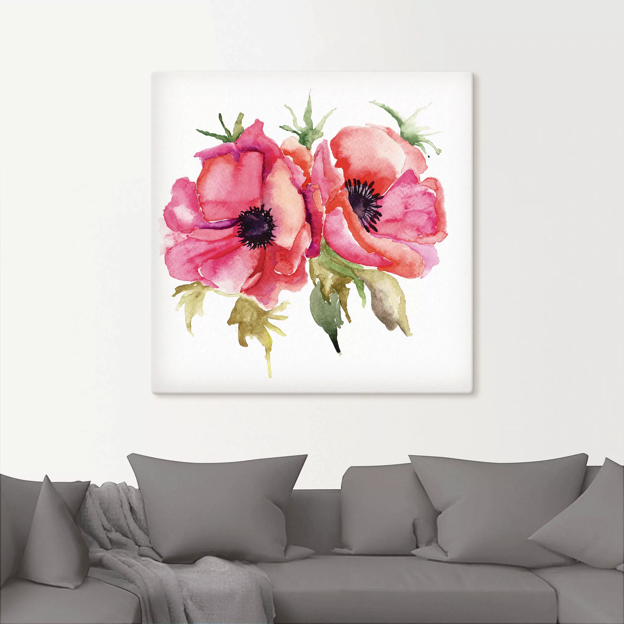 Artland Wandbild "Mohnblumen", Blumen, (1 St.), als Alubild, Outdoorbild, L günstig online kaufen