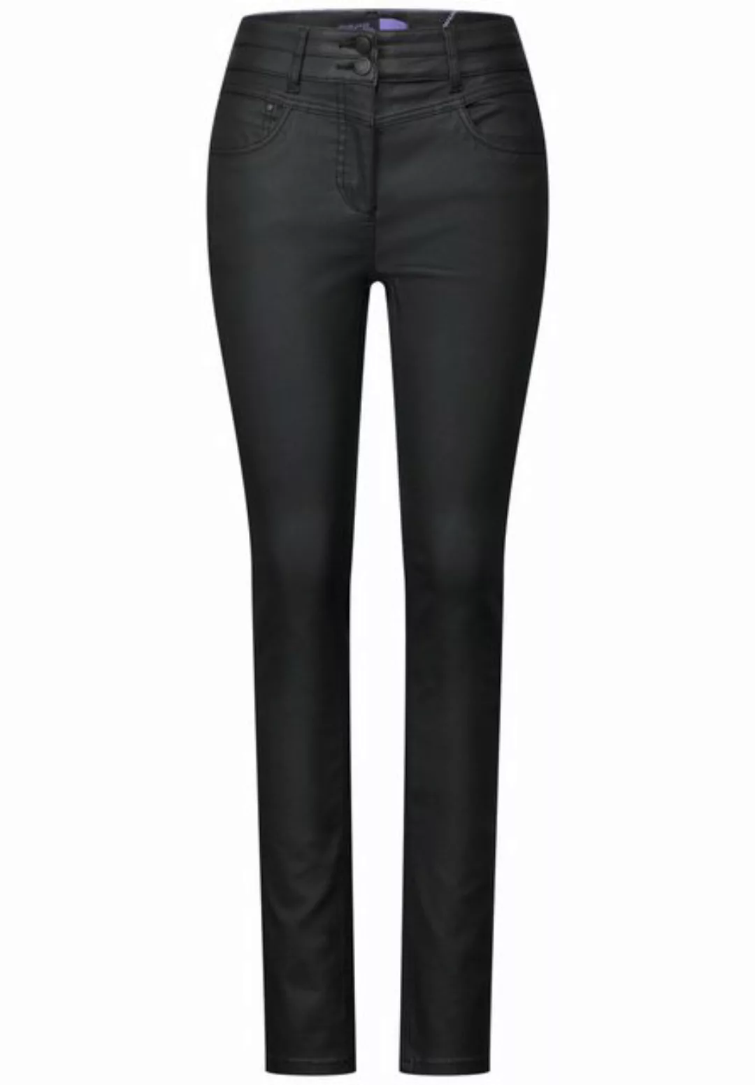 STREET ONE Lederimitathose, High Waist günstig online kaufen