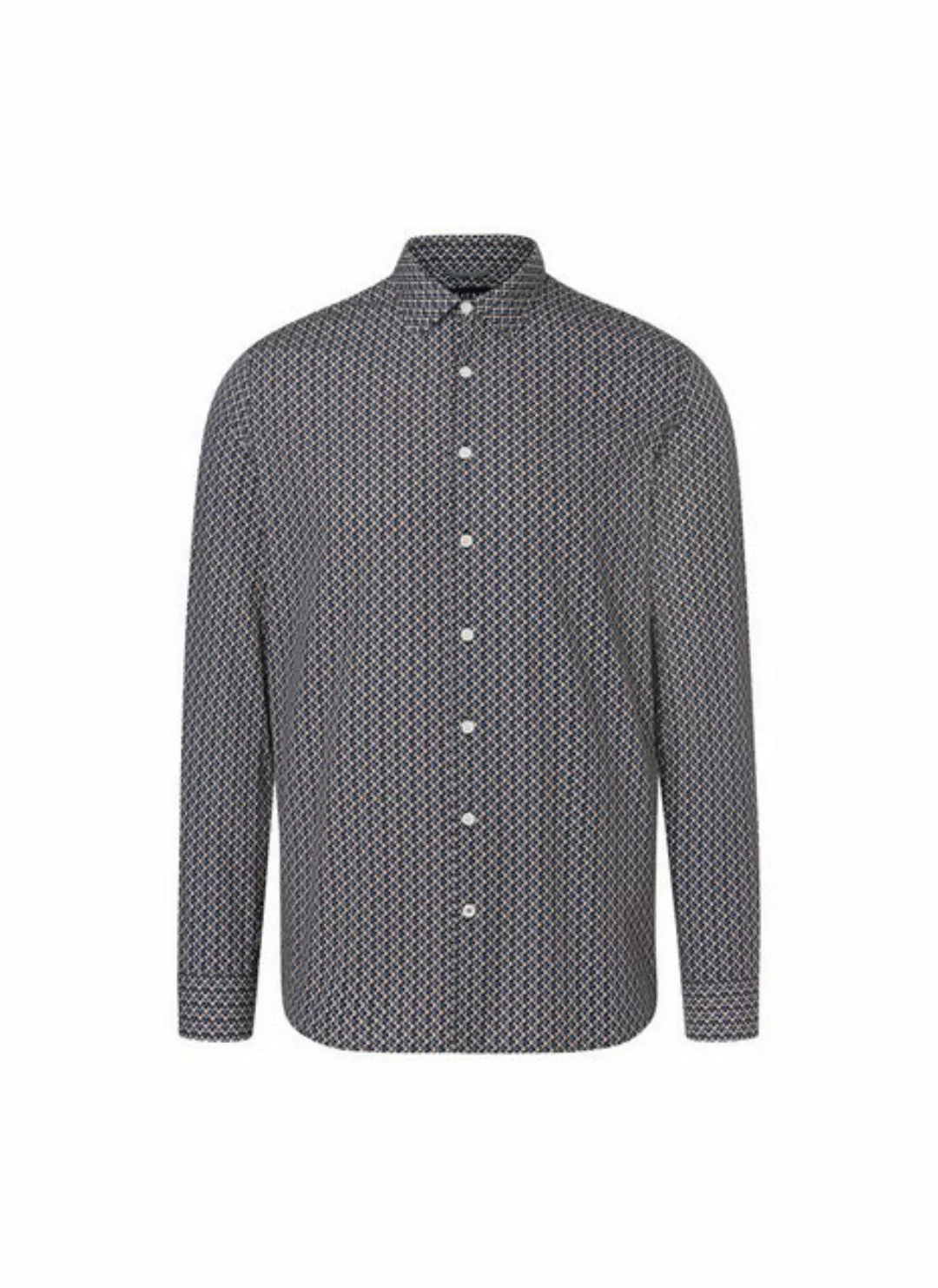 MAERZ Muenchen Karohemd leicht tailliert Button-Down-Kragen günstig online kaufen