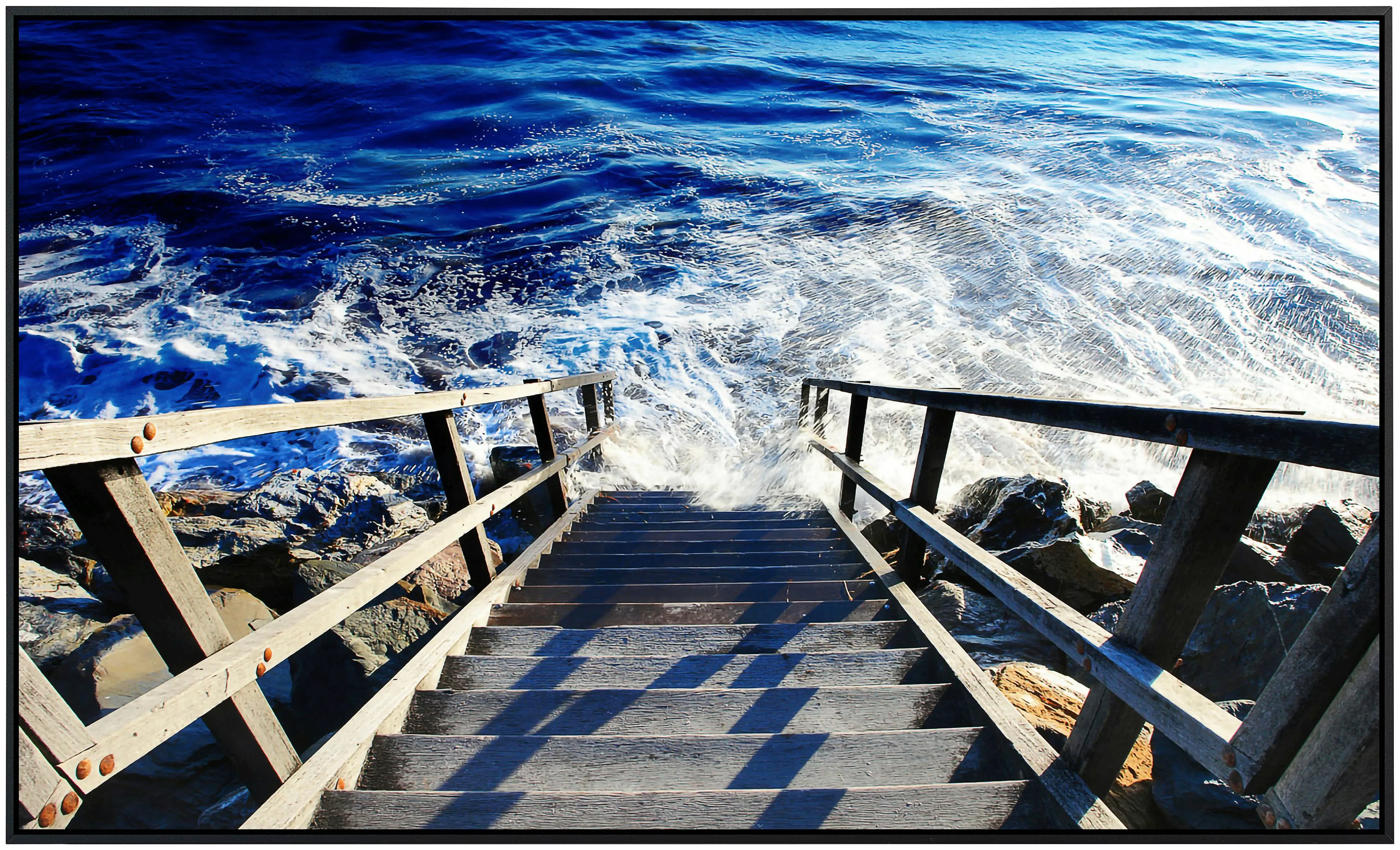 Papermoon Infrarotheizung »Treppe ins Meer«, sehr angenehme Strahlungswärme günstig online kaufen