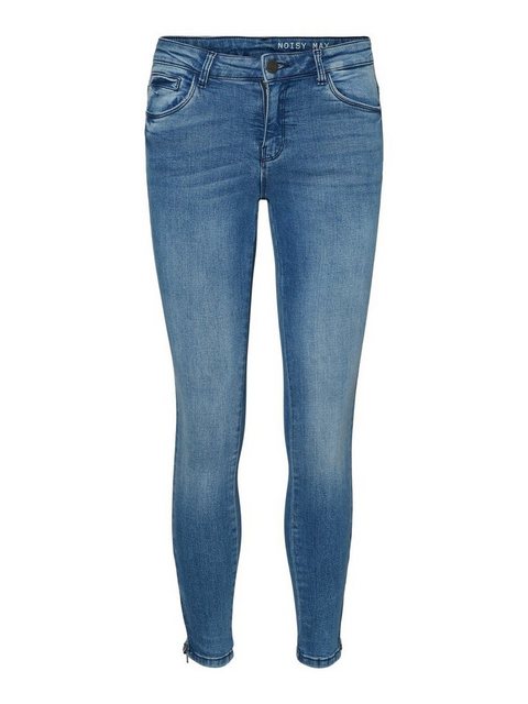 Noisy May Damen Jeans NMKIMMY NW ANK DART AZ062LB Slim Fit Blau Light Blue günstig online kaufen