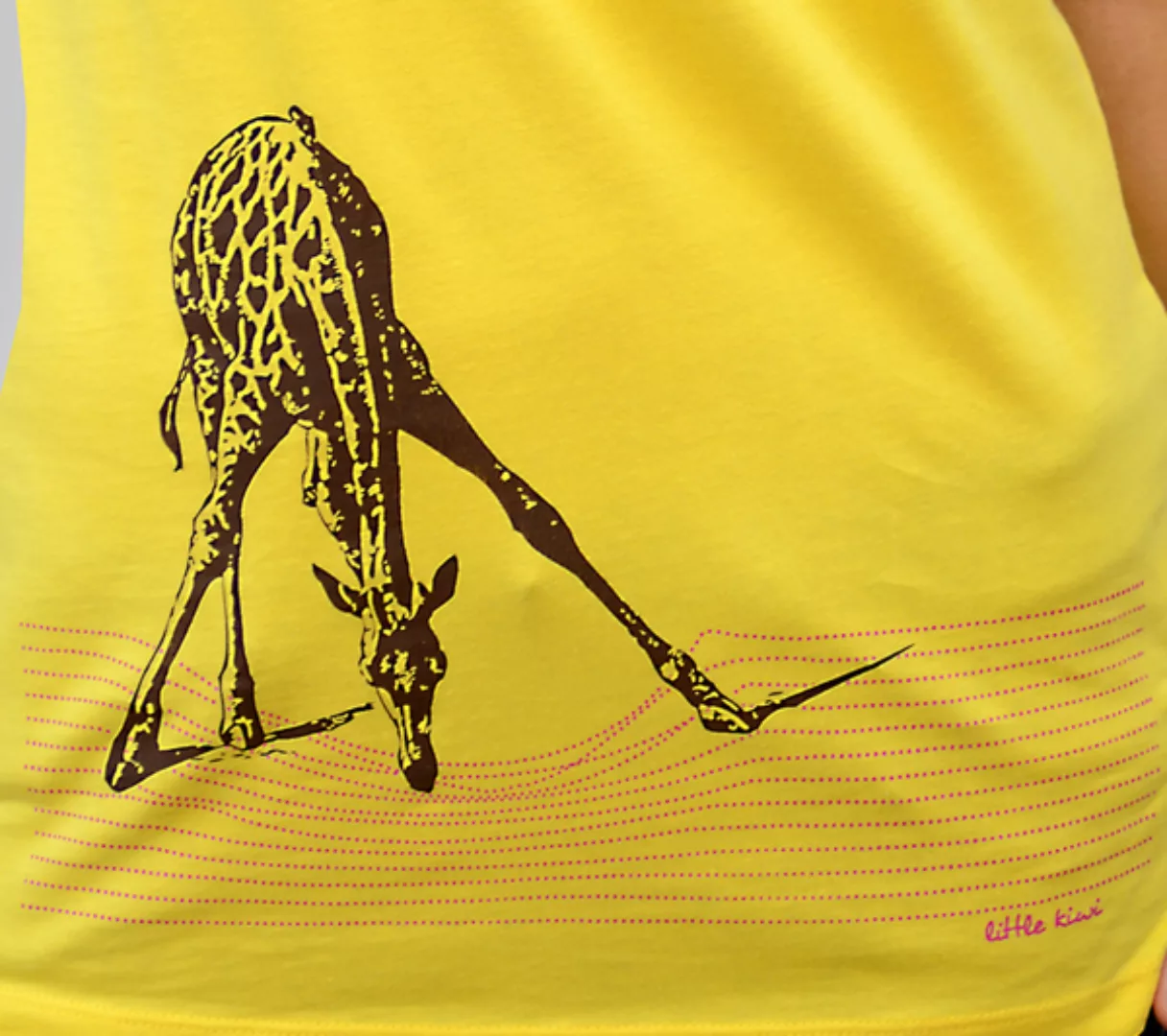 Damen T-shirt, "In Der Savanne", Gelb günstig online kaufen