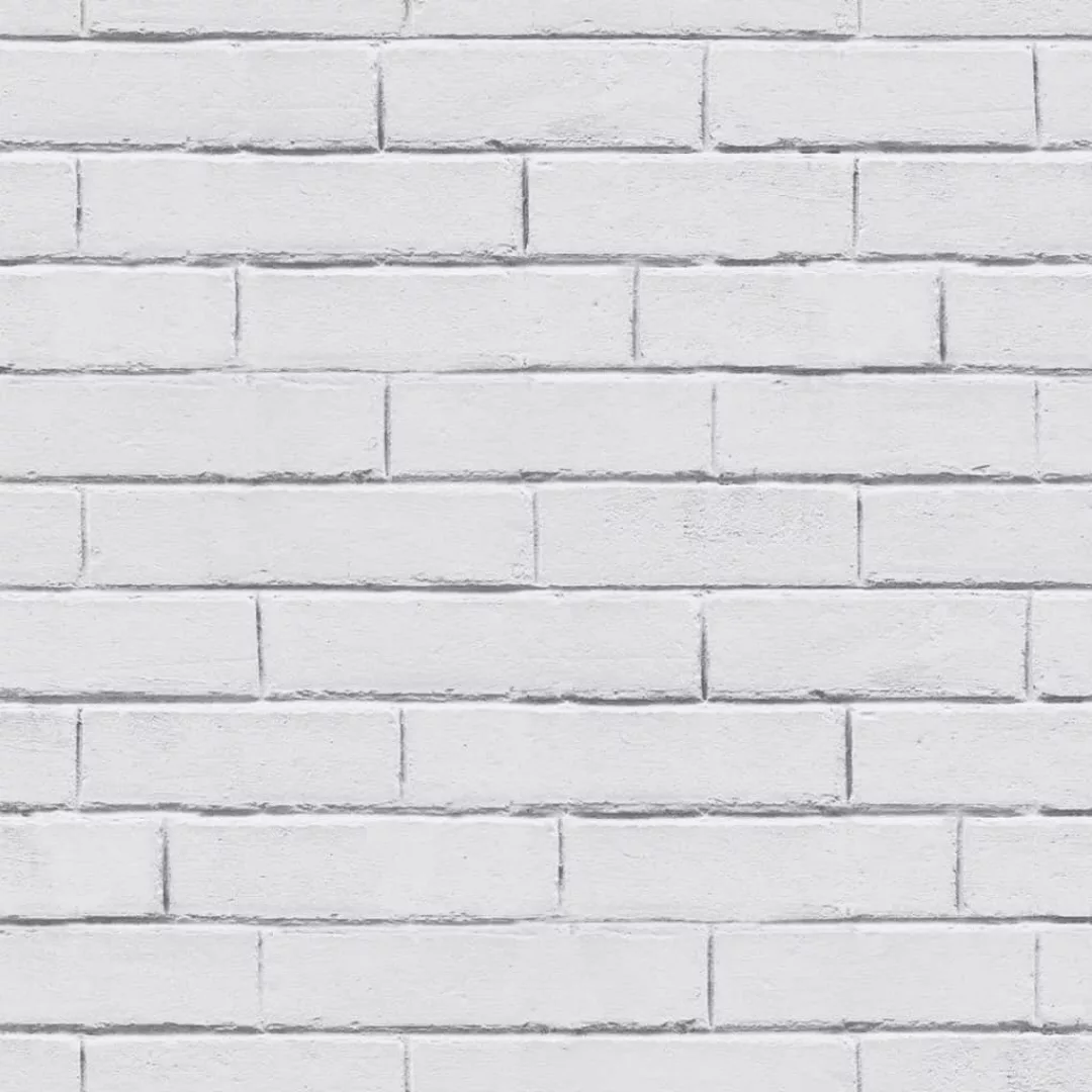 Good Vibes Tapete Chalkboard Brick Wall Weiß Und Grau günstig online kaufen