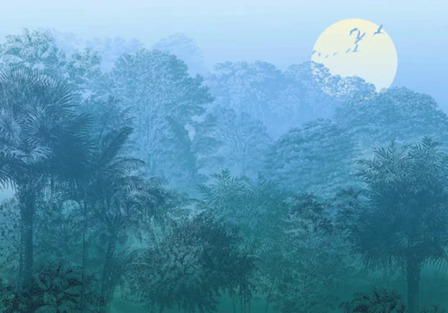 KOMAR Vlies Fototapete - Deep in the Jungle - Größe 400 x 280 cm mehrfarbig günstig online kaufen