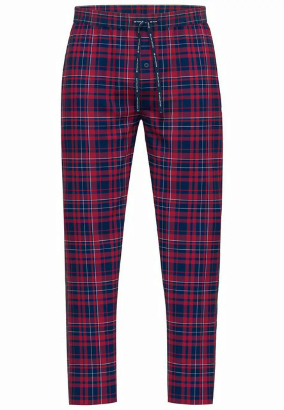 TOM TAILOR Pyjamahose mit Logo-Bindeband und Knopfleiste günstig online kaufen